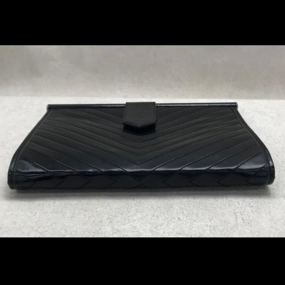 YSL - Beautiful Dark Navy Blue -Vintage Clutch - Picture 3 of 6